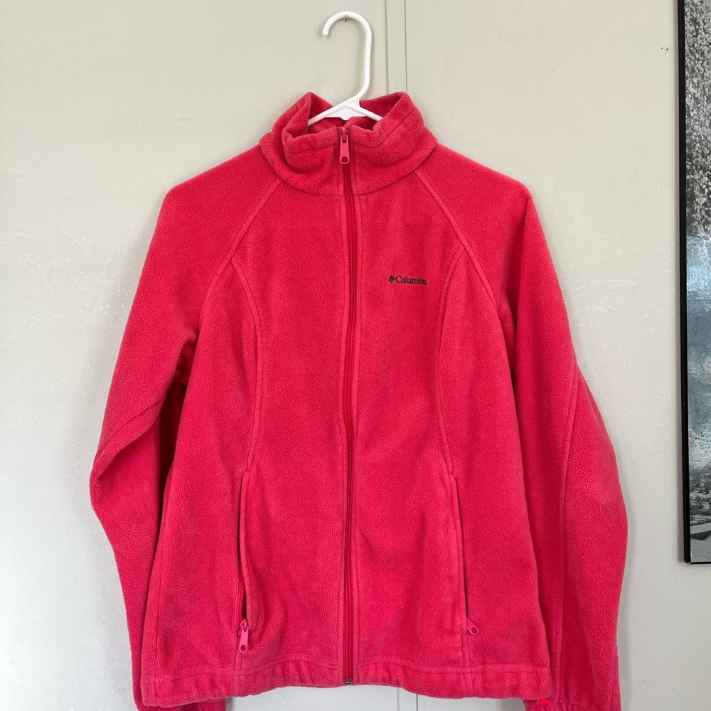 Columbia Hot Pink Fleece Zip Up
